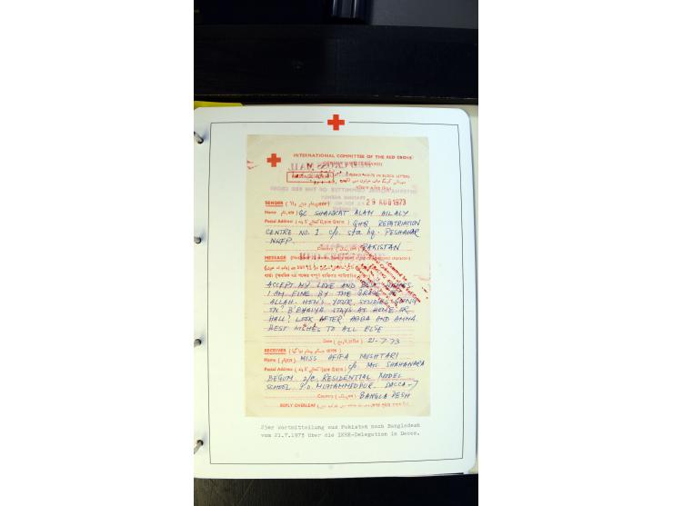 1945/2000 (ca.), umfangreiche Sammlung "Der Suchdienst vom Rotem Kreuz" mit einigen hundert Briefen und Karten inkl. KGF-Vord
