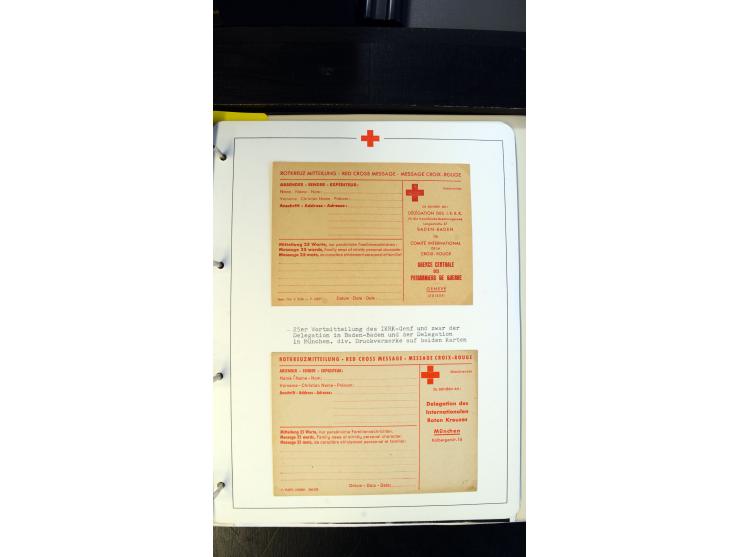 1945/2000 (ca.), umfangreiche Sammlung "Der Suchdienst vom Rotem Kreuz" mit einigen hundert Briefen und Karten inkl. KGF-Vord