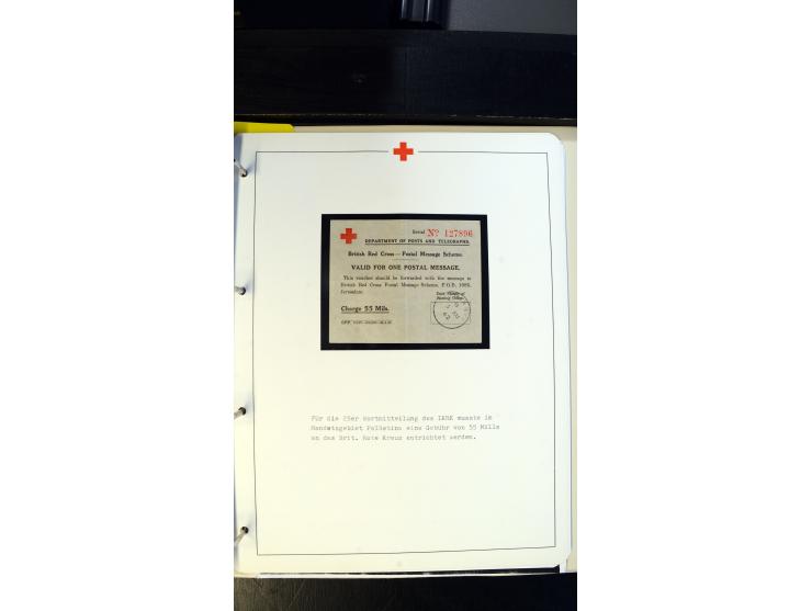 1945/2000 (ca.), umfangreiche Sammlung "Der Suchdienst vom Rotem Kreuz" mit einigen hundert Briefen und Karten inkl. KGF-Vord