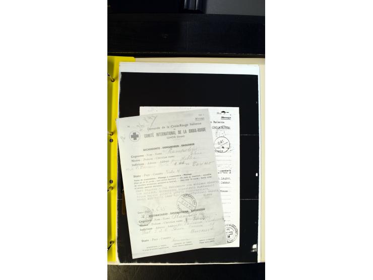 1945/2000 (ca.), umfangreiche Sammlung "Der Suchdienst vom Rotem Kreuz" mit einigen hundert Briefen und Karten inkl. KGF-Vord