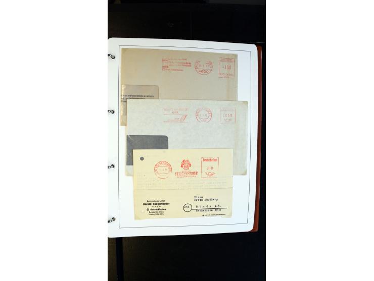 GELSENKIRCHEN: 1860/2000 (ca.), Sammlung ab Preußen in vier Alben, dabei interessante Frankaturen und Stempel, R-Briefe, Luft