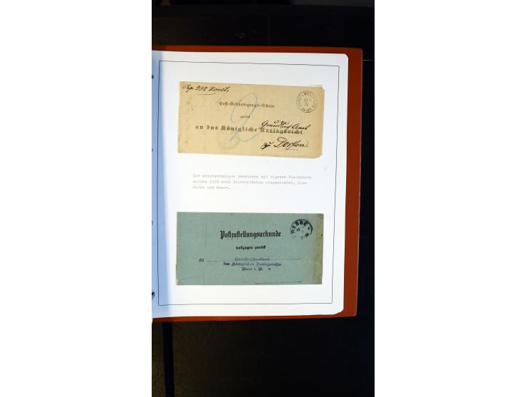 GELSENKIRCHEN: 1860/2000 (ca.), Sammlung ab Preußen in vier Alben, dabei interessante Frankaturen und Stempel, R-Briefe, Luft
