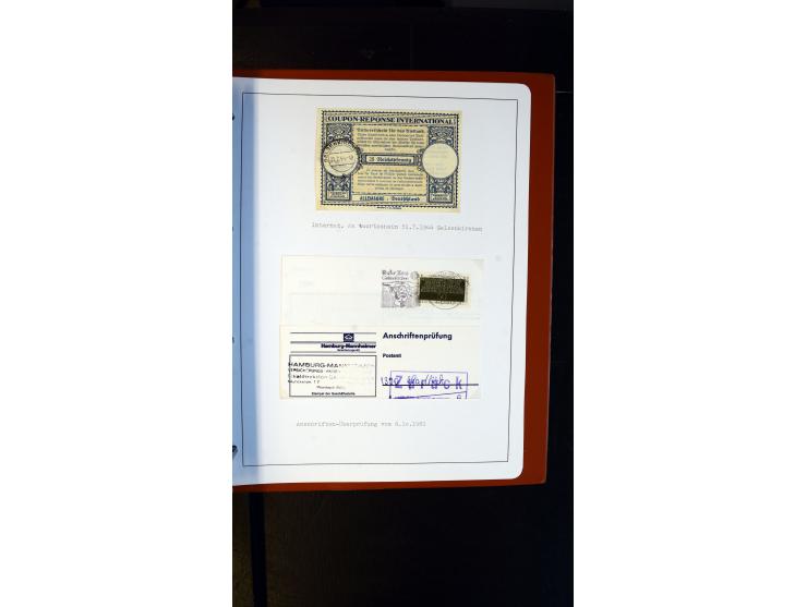 GELSENKIRCHEN: 1860/2000 (ca.), Sammlung ab Preußen in vier Alben, dabei interessante Frankaturen und Stempel, R-Briefe, Luft