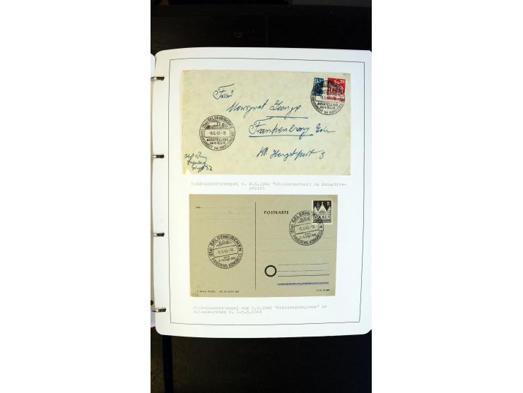 GELSENKIRCHEN: 1860/2000 (ca.), Sammlung ab Preußen in vier Alben, dabei interessante Frankaturen und Stempel, R-Briefe, Luft