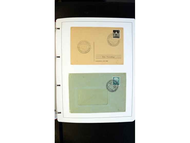 GELSENKIRCHEN: 1860/2000 (ca.), Sammlung ab Preußen in vier Alben, dabei interessante Frankaturen und Stempel, R-Briefe, Luft