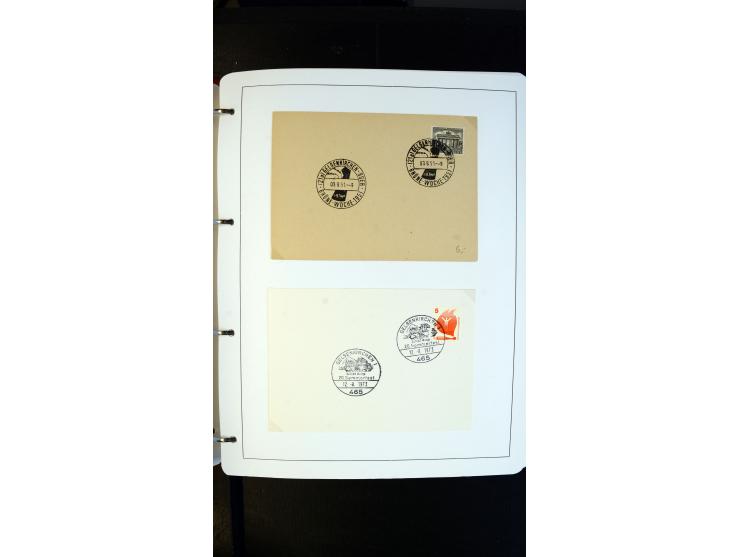 GELSENKIRCHEN: 1860/2000 (ca.), Sammlung ab Preußen in vier Alben, dabei interessante Frankaturen und Stempel, R-Briefe, Luft