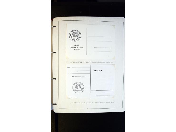 GELSENKIRCHEN: 1860/2000 (ca.), Sammlung ab Preußen in vier Alben, dabei interessante Frankaturen und Stempel, R-Briefe, Luft