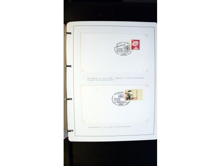 GELSENKIRCHEN: 1860/2000 (ca.), Sammlung ab Preußen in vier Alben, dabei interessante Frankaturen und Stempel, R-Briefe, Luft