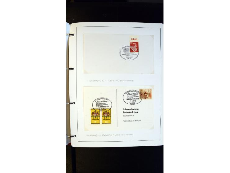 GELSENKIRCHEN: 1860/2000 (ca.), Sammlung ab Preußen in vier Alben, dabei interessante Frankaturen und Stempel, R-Briefe, Luft