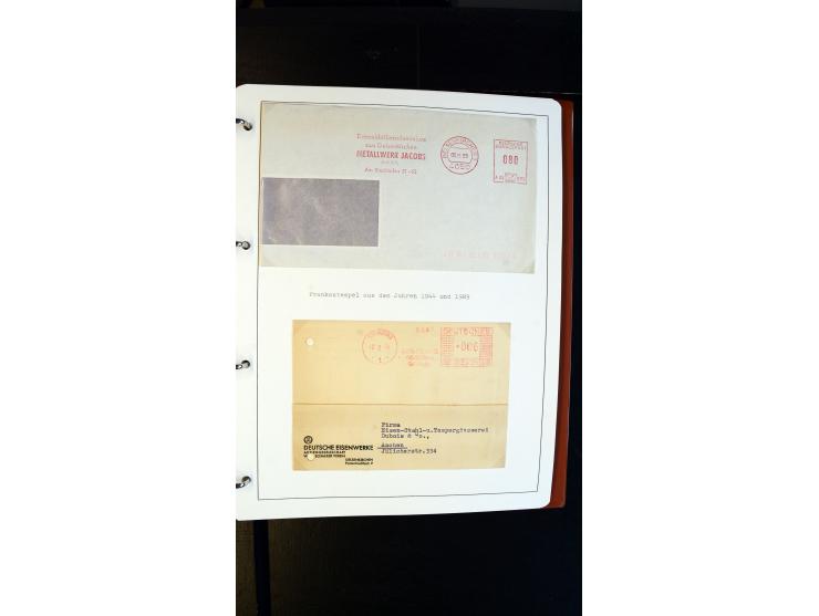 GELSENKIRCHEN: 1860/2000 (ca.), Sammlung ab Preußen in vier Alben, dabei interessante Frankaturen und Stempel, R-Briefe, Luft