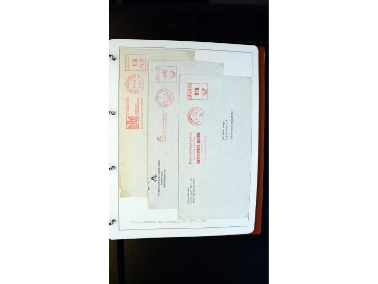 GELSENKIRCHEN: 1860/2000 (ca.), Sammlung ab Preußen in vier Alben, dabei interessante Frankaturen und Stempel, R-Briefe, Luft