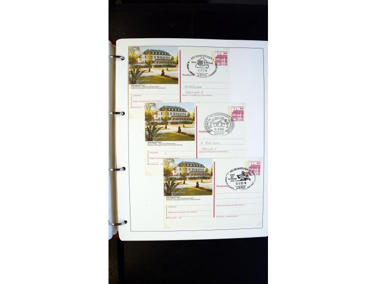GELSENKIRCHEN: 1860/2000 (ca.), Sammlung ab Preußen in vier Alben, dabei interessante Frankaturen und Stempel, R-Briefe, Luft
