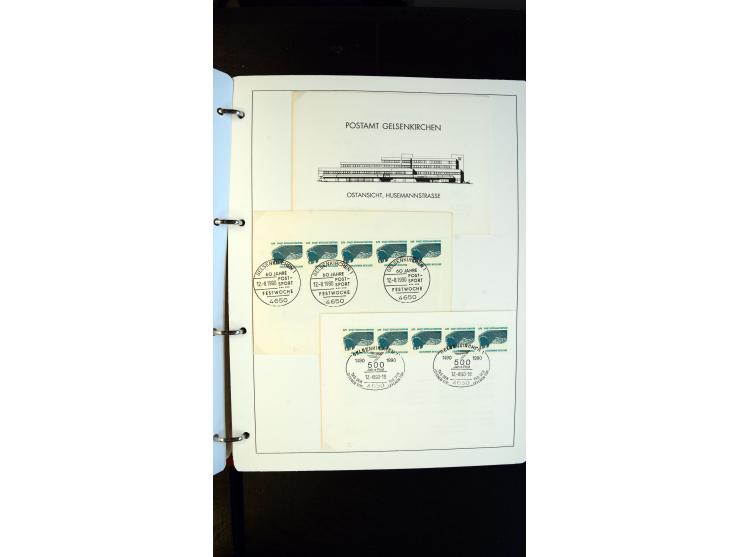 GELSENKIRCHEN: 1860/2000 (ca.), Sammlung ab Preußen in vier Alben, dabei interessante Frankaturen und Stempel, R-Briefe, Luft