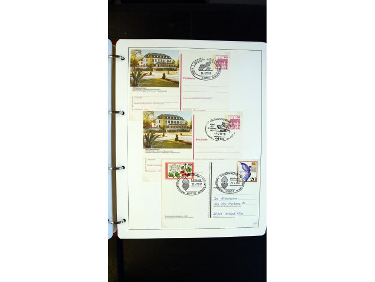 GELSENKIRCHEN: 1860/2000 (ca.), Sammlung ab Preußen in vier Alben, dabei interessante Frankaturen und Stempel, R-Briefe, Luft