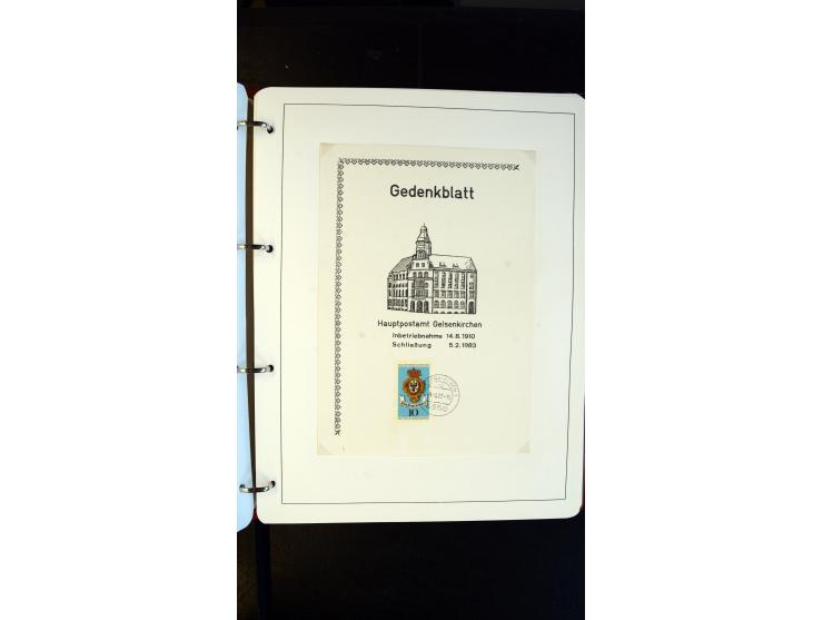 GELSENKIRCHEN: 1860/2000 (ca.), Sammlung ab Preußen in vier Alben, dabei interessante Frankaturen und Stempel, R-Briefe, Luft