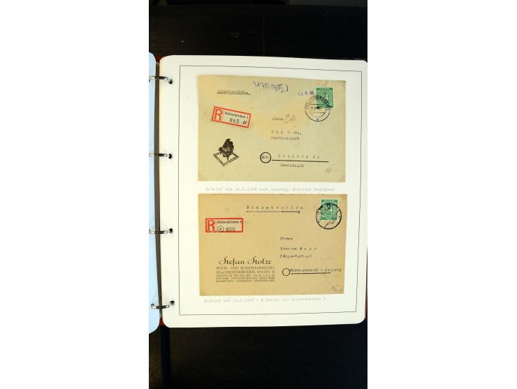 GELSENKIRCHEN: 1860/2000 (ca.), Sammlung ab Preußen in vier Alben, dabei interessante Frankaturen und Stempel, R-Briefe, Luft