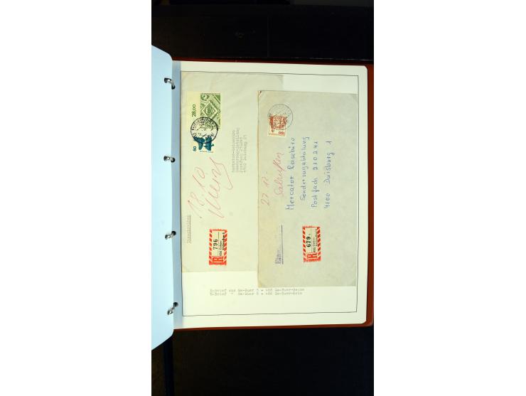 GELSENKIRCHEN: 1860/2000 (ca.), Sammlung ab Preußen in vier Alben, dabei interessante Frankaturen und Stempel, R-Briefe, Luft