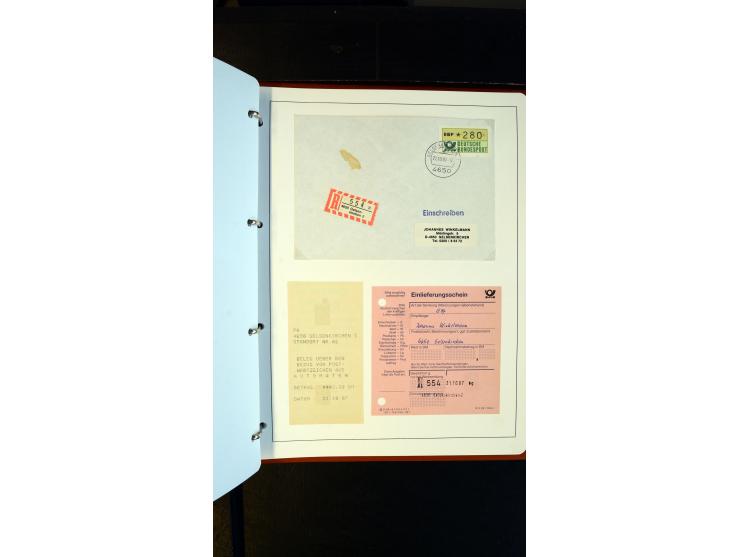 GELSENKIRCHEN: 1860/2000 (ca.), Sammlung ab Preußen in vier Alben, dabei interessante Frankaturen und Stempel, R-Briefe, Luft