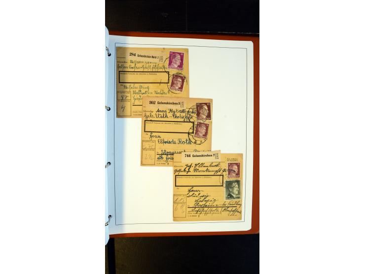 GELSENKIRCHEN: 1860/2000 (ca.), Sammlung ab Preußen in vier Alben, dabei interessante Frankaturen und Stempel, R-Briefe, Luft