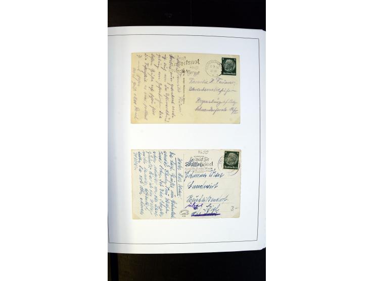 GELSENKIRCHEN: 1860/2000 (ca.), Sammlung ab Preußen in vier Alben, dabei interessante Frankaturen und Stempel, R-Briefe, Luft