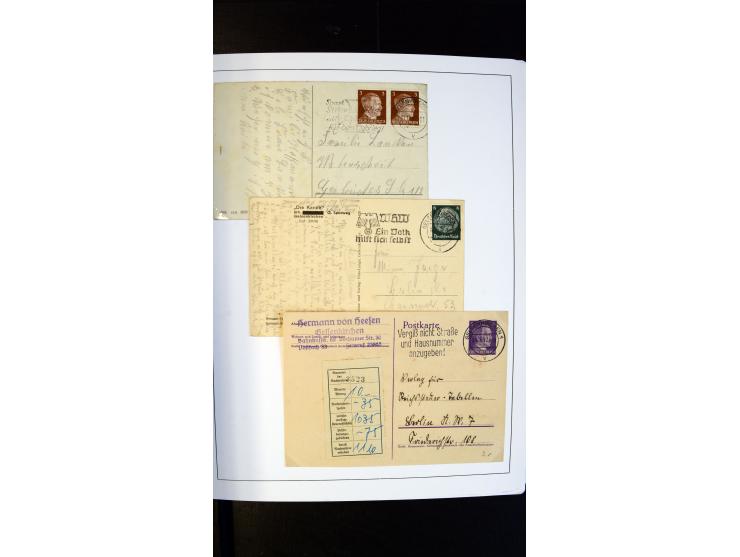 GELSENKIRCHEN: 1860/2000 (ca.), Sammlung ab Preußen in vier Alben, dabei interessante Frankaturen und Stempel, R-Briefe, Luft
