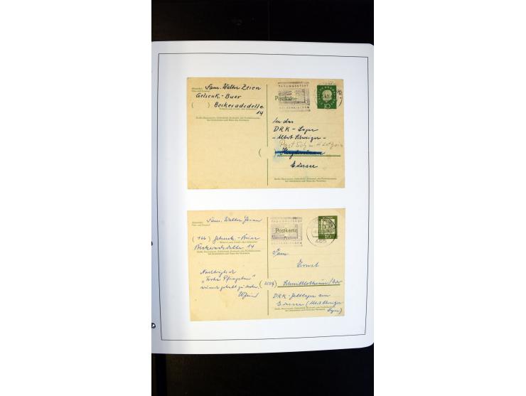 GELSENKIRCHEN: 1860/2000 (ca.), Sammlung ab Preußen in vier Alben, dabei interessante Frankaturen und Stempel, R-Briefe, Luft