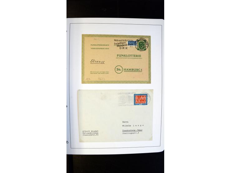 GELSENKIRCHEN: 1860/2000 (ca.), Sammlung ab Preußen in vier Alben, dabei interessante Frankaturen und Stempel, R-Briefe, Luft