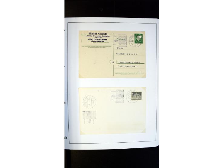 GELSENKIRCHEN: 1860/2000 (ca.), Sammlung ab Preußen in vier Alben, dabei interessante Frankaturen und Stempel, R-Briefe, Luft