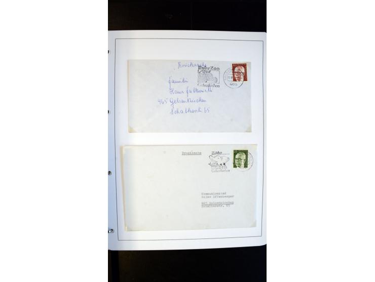 GELSENKIRCHEN: 1860/2000 (ca.), Sammlung ab Preußen in vier Alben, dabei interessante Frankaturen und Stempel, R-Briefe, Luft