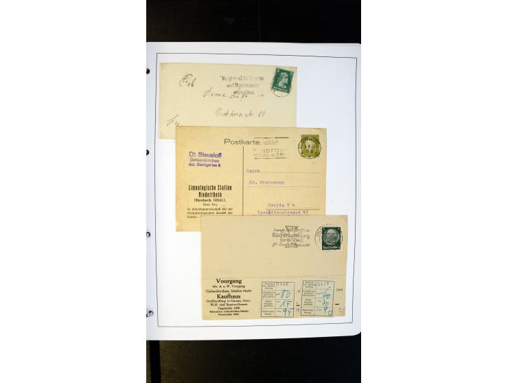 GELSENKIRCHEN: 1860/2000 (ca.), Sammlung ab Preußen in vier Alben, dabei interessante Frankaturen und Stempel, R-Briefe, Luft