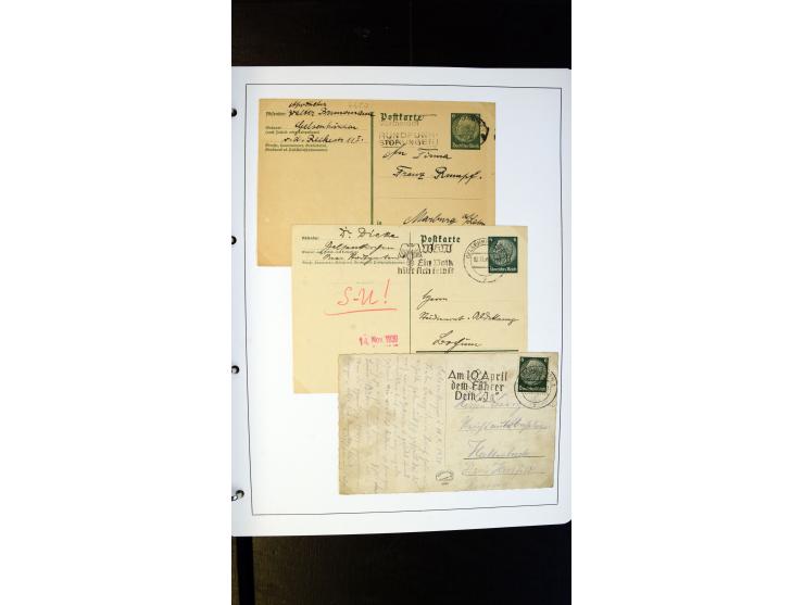 GELSENKIRCHEN: 1860/2000 (ca.), Sammlung ab Preußen in vier Alben, dabei interessante Frankaturen und Stempel, R-Briefe, Luft