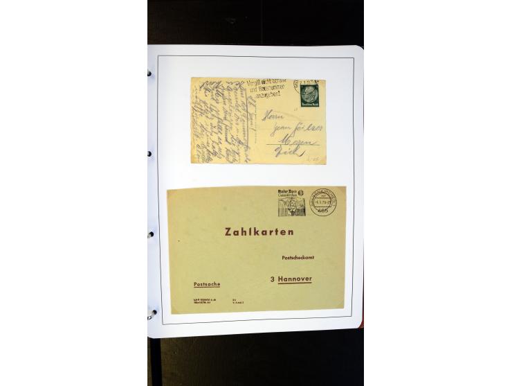 GELSENKIRCHEN: 1860/2000 (ca.), Sammlung ab Preußen in vier Alben, dabei interessante Frankaturen und Stempel, R-Briefe, Luft