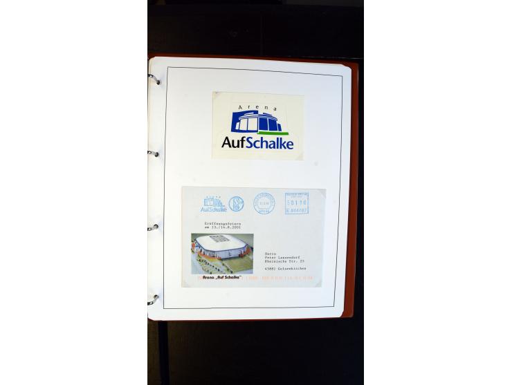 GELSENKIRCHEN: 1860/2000 (ca.), Sammlung ab Preußen in vier Alben, dabei interessante Frankaturen und Stempel, R-Briefe, Luft