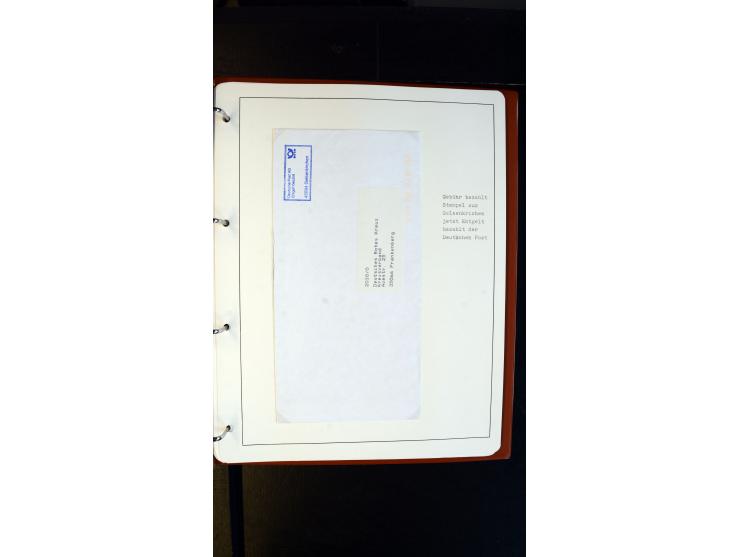 GELSENKIRCHEN: 1860/2000 (ca.), Sammlung ab Preußen in vier Alben, dabei interessante Frankaturen und Stempel, R-Briefe, Luft