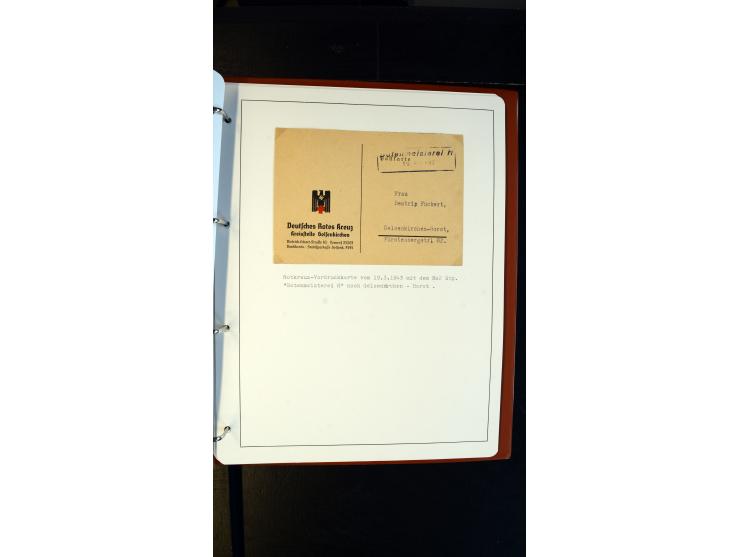 GELSENKIRCHEN: 1860/2000 (ca.), Sammlung ab Preußen in vier Alben, dabei interessante Frankaturen und Stempel, R-Briefe, Luft