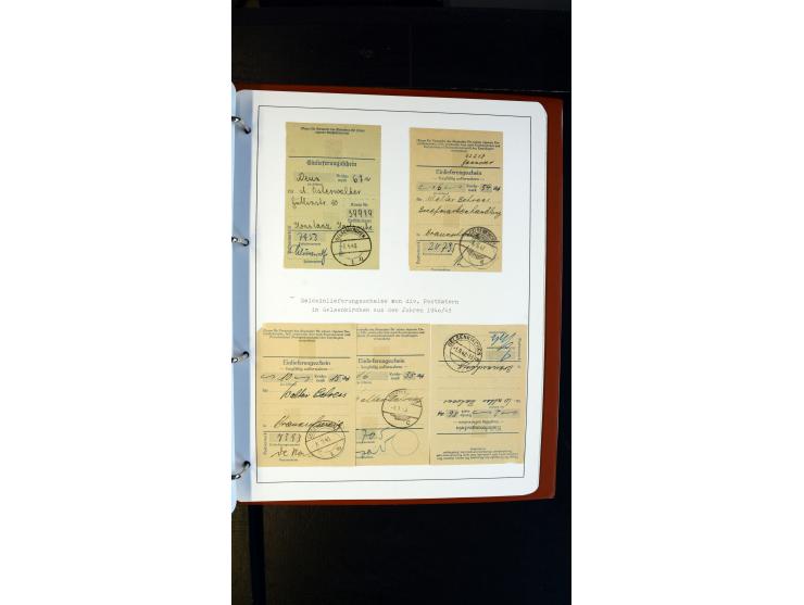 GELSENKIRCHEN: 1860/2000 (ca.), Sammlung ab Preußen in vier Alben, dabei interessante Frankaturen und Stempel, R-Briefe, Luft