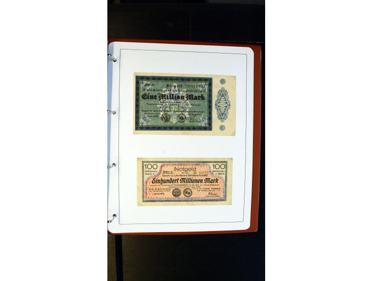 GELSENKIRCHEN: 1860/2000 (ca.), Sammlung ab Preußen in vier Alben, dabei interessante Frankaturen und Stempel, R-Briefe, Luft