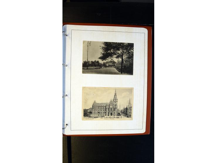 GELSENKIRCHEN: 1860/2000 (ca.), Sammlung ab Preußen in vier Alben, dabei interessante Frankaturen und Stempel, R-Briefe, Luft