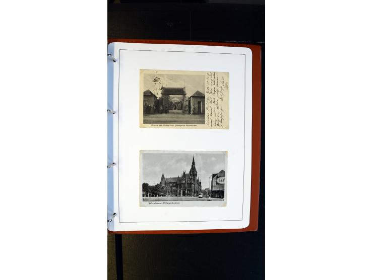 GELSENKIRCHEN: 1860/2000 (ca.), Sammlung ab Preußen in vier Alben, dabei interessante Frankaturen und Stempel, R-Briefe, Luft