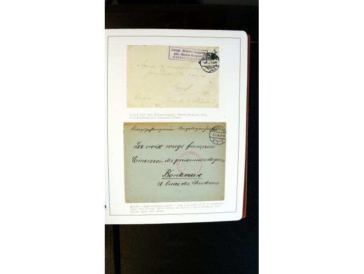 GELSENKIRCHEN: 1860/2000 (ca.), Sammlung ab Preußen in vier Alben, dabei interessante Frankaturen und Stempel, R-Briefe, Luft