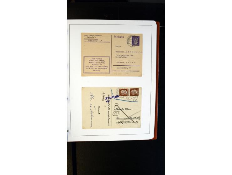 GELSENKIRCHEN: 1860/2000 (ca.), Sammlung ab Preußen in vier Alben, dabei interessante Frankaturen und Stempel, R-Briefe, Luft