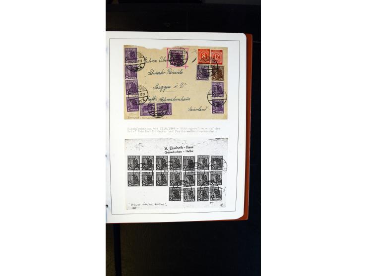 GELSENKIRCHEN: 1860/2000 (ca.), Sammlung ab Preußen in vier Alben, dabei interessante Frankaturen und Stempel, R-Briefe, Luft
