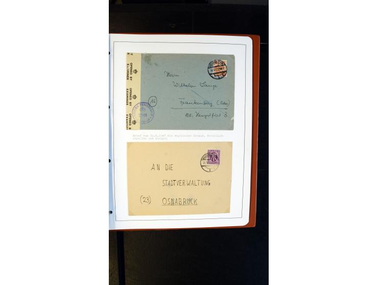 GELSENKIRCHEN: 1860/2000 (ca.), Sammlung ab Preußen in vier Alben, dabei interessante Frankaturen und Stempel, R-Briefe, Luft