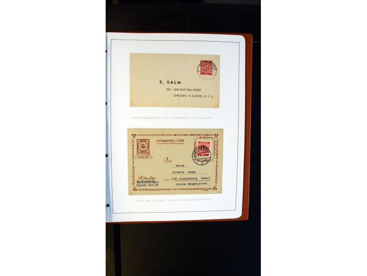 GELSENKIRCHEN: 1860/2000 (ca.), Sammlung ab Preußen in vier Alben, dabei interessante Frankaturen und Stempel, R-Briefe, Luft