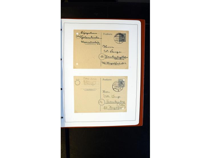 GELSENKIRCHEN: 1860/2000 (ca.), Sammlung ab Preußen in vier Alben, dabei interessante Frankaturen und Stempel, R-Briefe, Luft