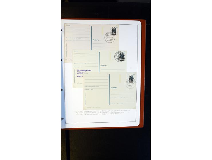 GELSENKIRCHEN: 1860/2000 (ca.), Sammlung ab Preußen in vier Alben, dabei interessante Frankaturen und Stempel, R-Briefe, Luft