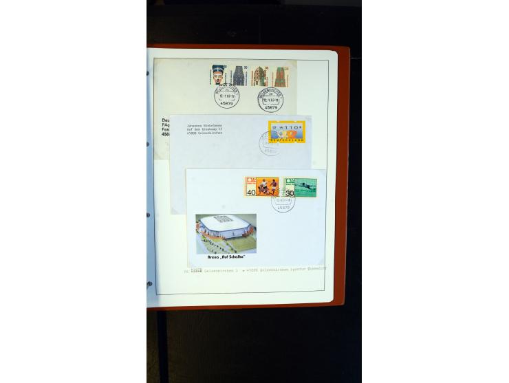 GELSENKIRCHEN: 1860/2000 (ca.), Sammlung ab Preußen in vier Alben, dabei interessante Frankaturen und Stempel, R-Briefe, Luft