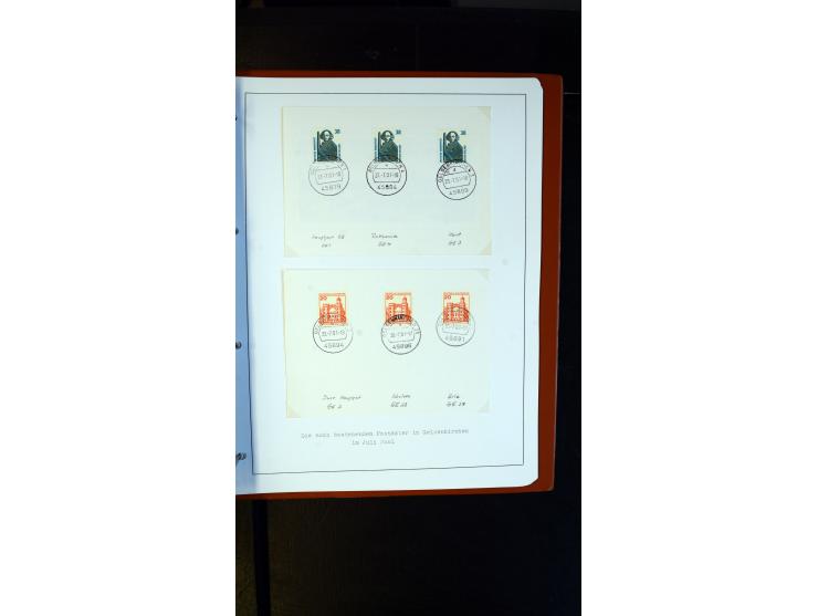 GELSENKIRCHEN: 1860/2000 (ca.), Sammlung ab Preußen in vier Alben, dabei interessante Frankaturen und Stempel, R-Briefe, Luft