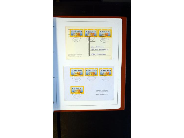 GELSENKIRCHEN: 1860/2000 (ca.), Sammlung ab Preußen in vier Alben, dabei interessante Frankaturen und Stempel, R-Briefe, Luft