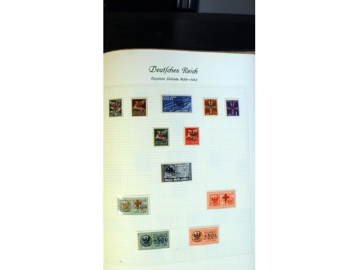 1939/45, meist ungebrauchte und postfrische Sammlung mit einigen besseren und kpl. Ausgaben, dabei u.a. Kotor Mi.-Nr. 1-6, Mo